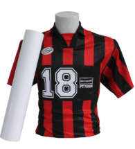 T-shirt nera personalizzata con Flex Subli stop colore Bianco (PT70sir)