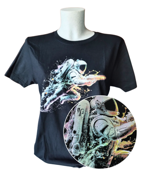 Personalizzazione con Special DTF film glitter neutro