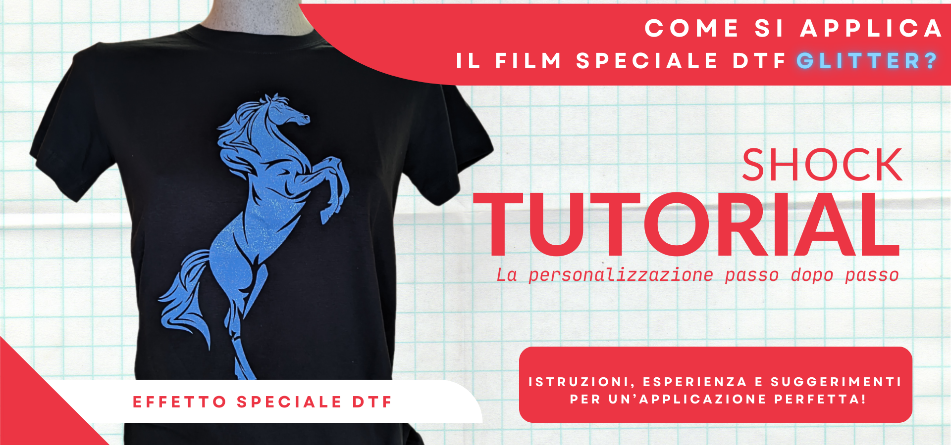 Come si applica il Film speciale DTF GLITTER?